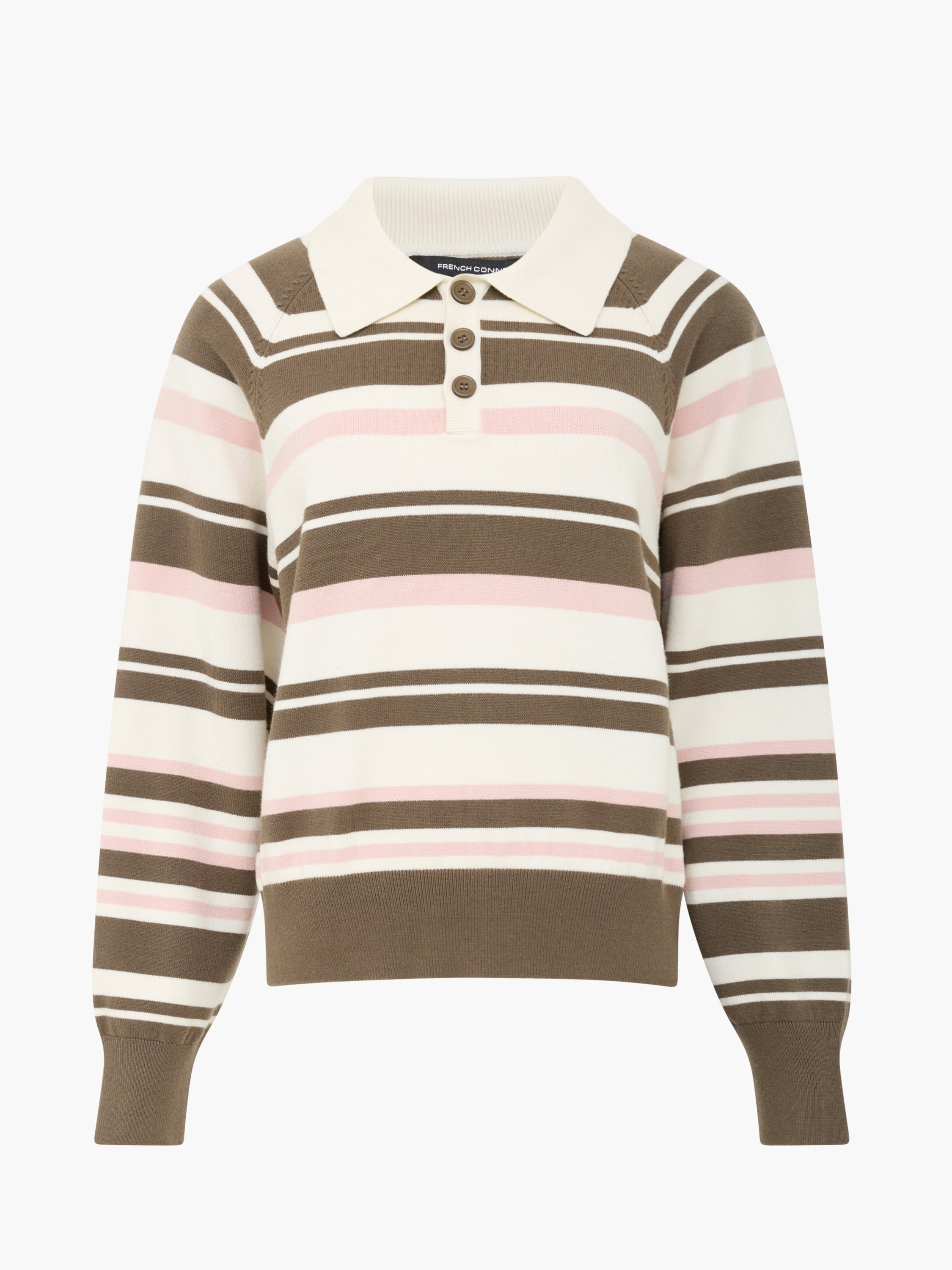 Yaz Rugby Polo Striped Knit Jumper