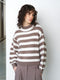 Larisa Knit Long Sleeve Striped Jumper