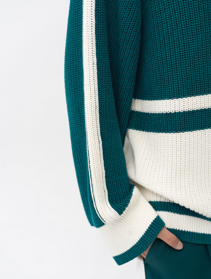 Lily Mozart Knit Side Panel Striped Jumper