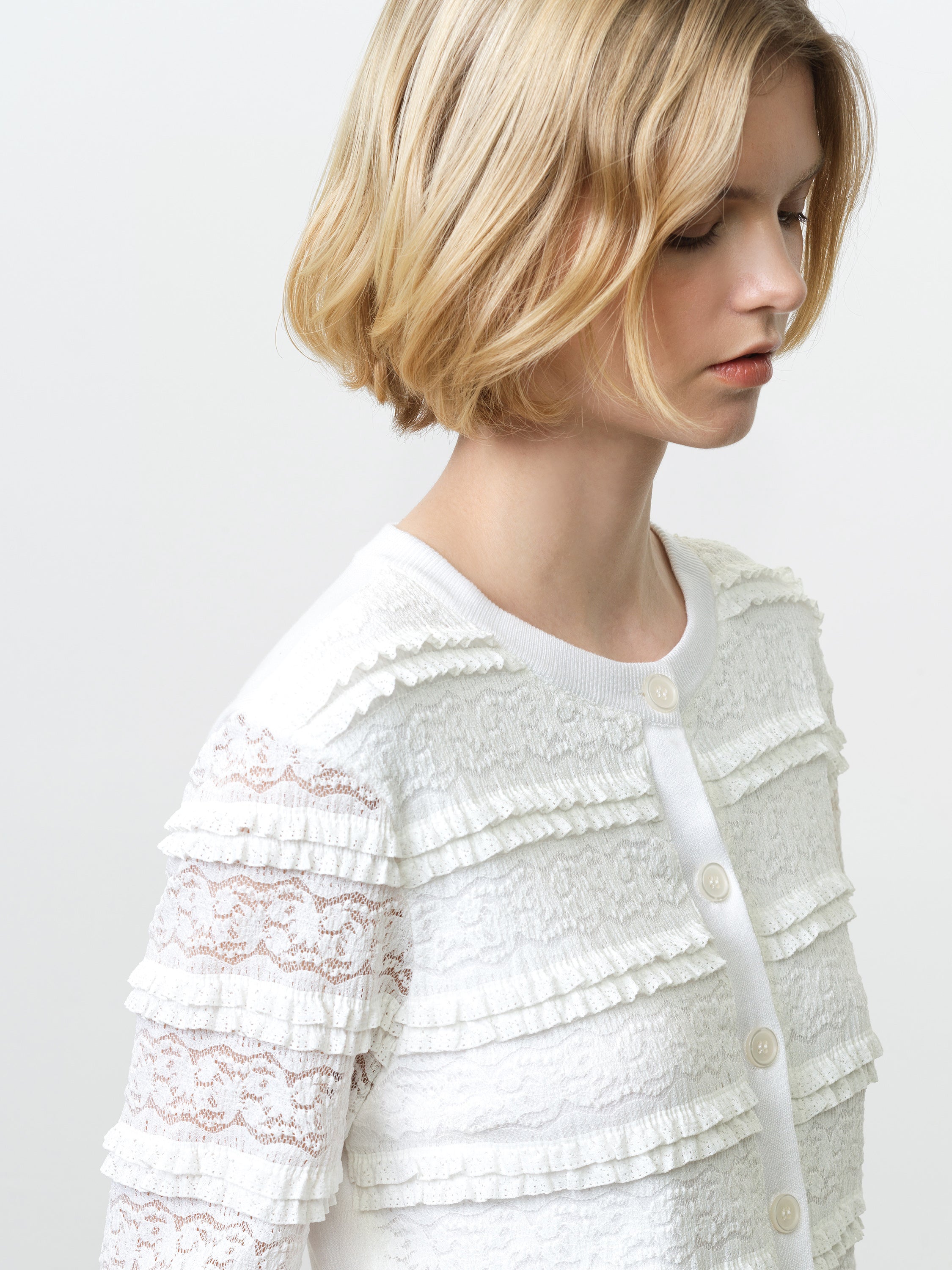 Krista Lace Mix Cardigan