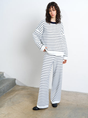 Marley Knit Striped Crew Neck Jumper