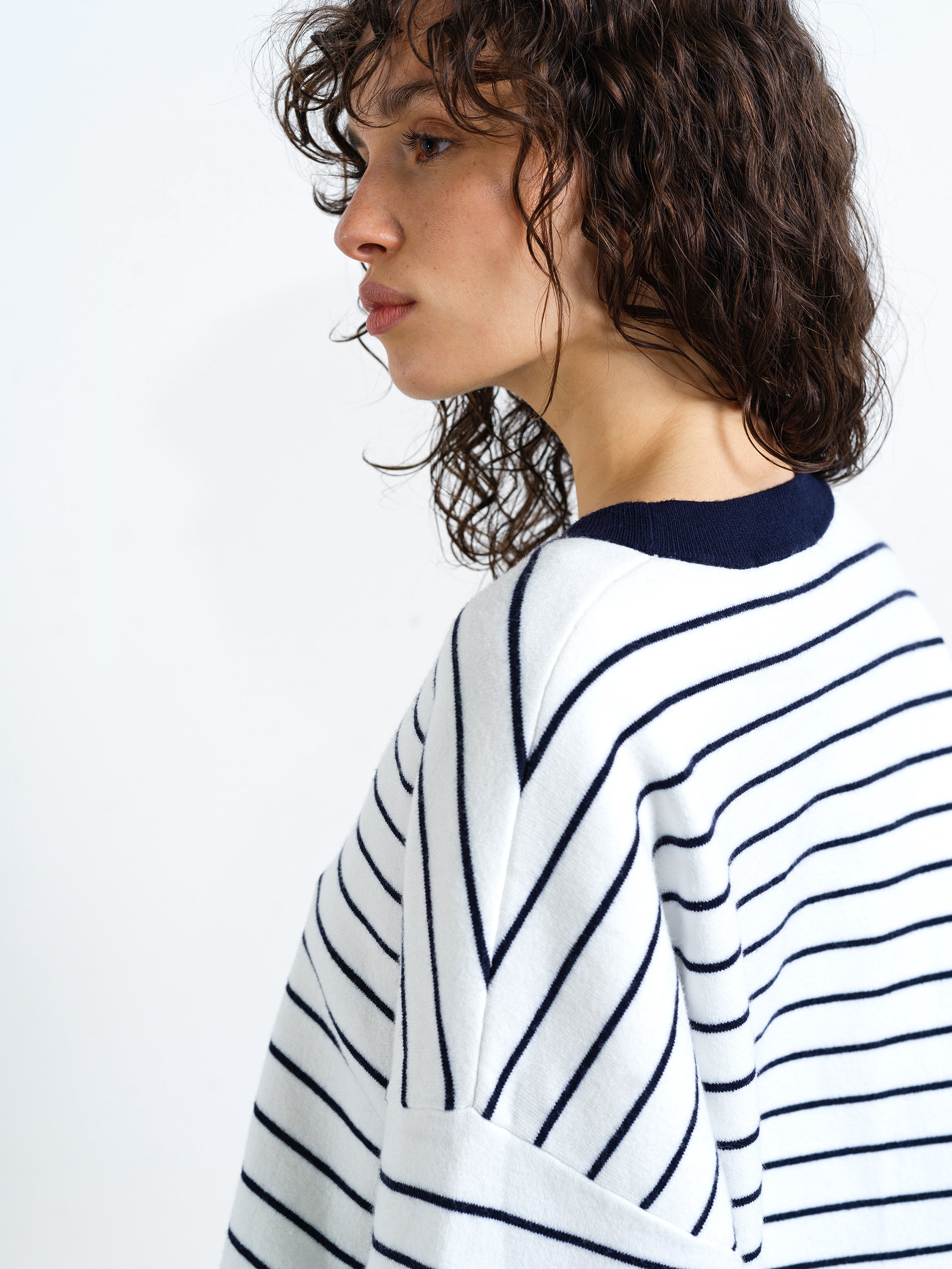 Marley Knit Striped Crew Neck Jumper