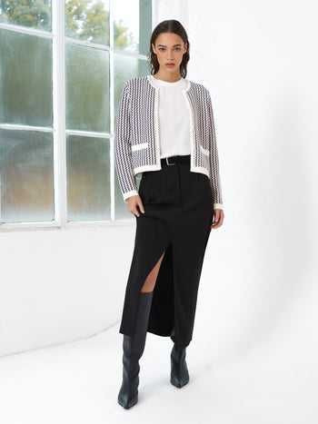 Noar Textured Knit Cardigan