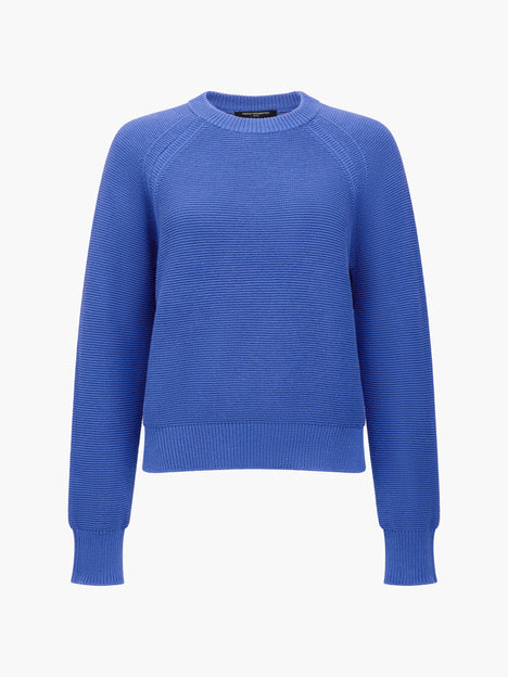 Lily Mozart Purl Knit Blue Long Sleeve Jumper