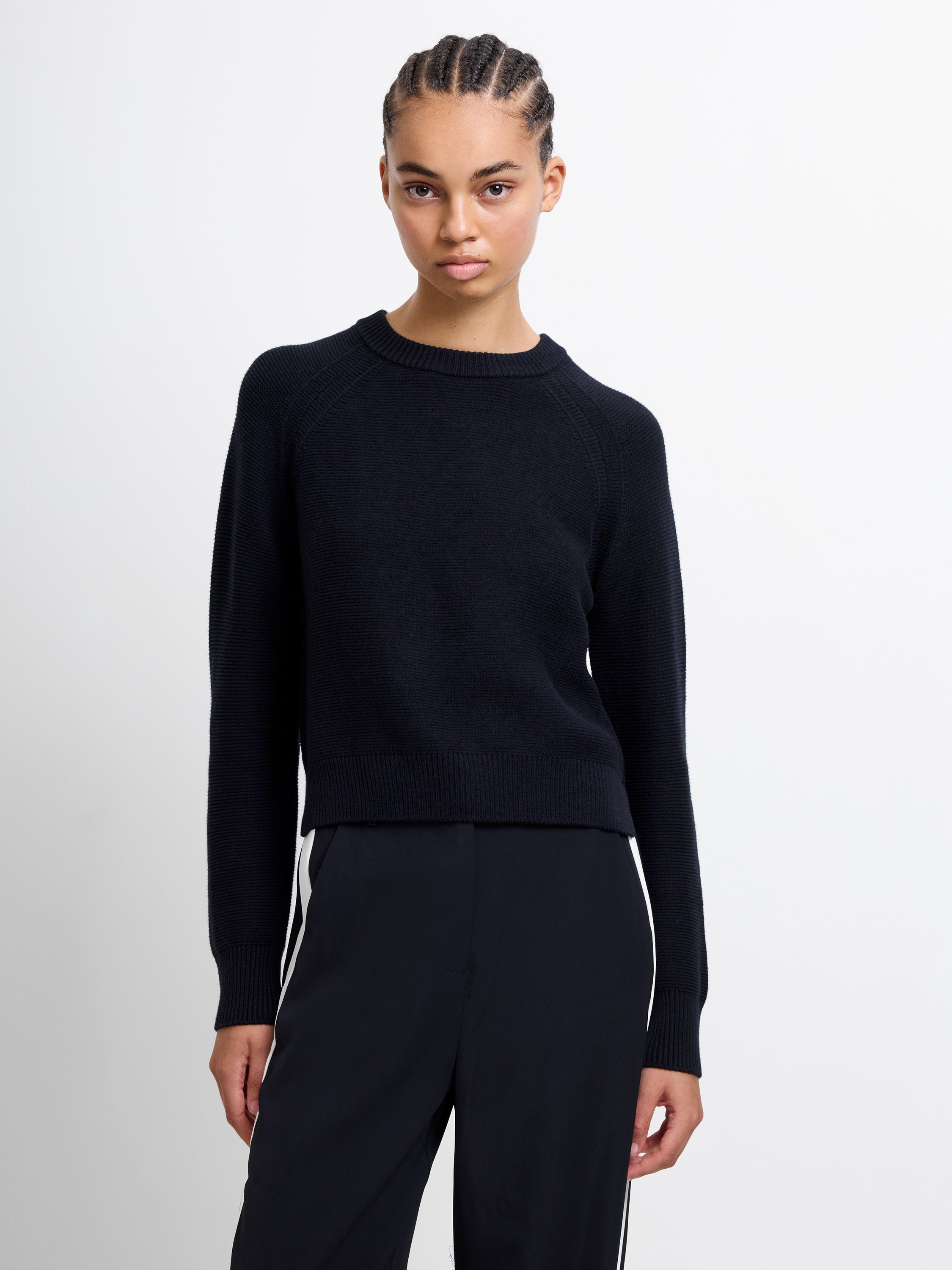 Lilly Mozart Crew Neck Jumper Blackout | French Connection UK