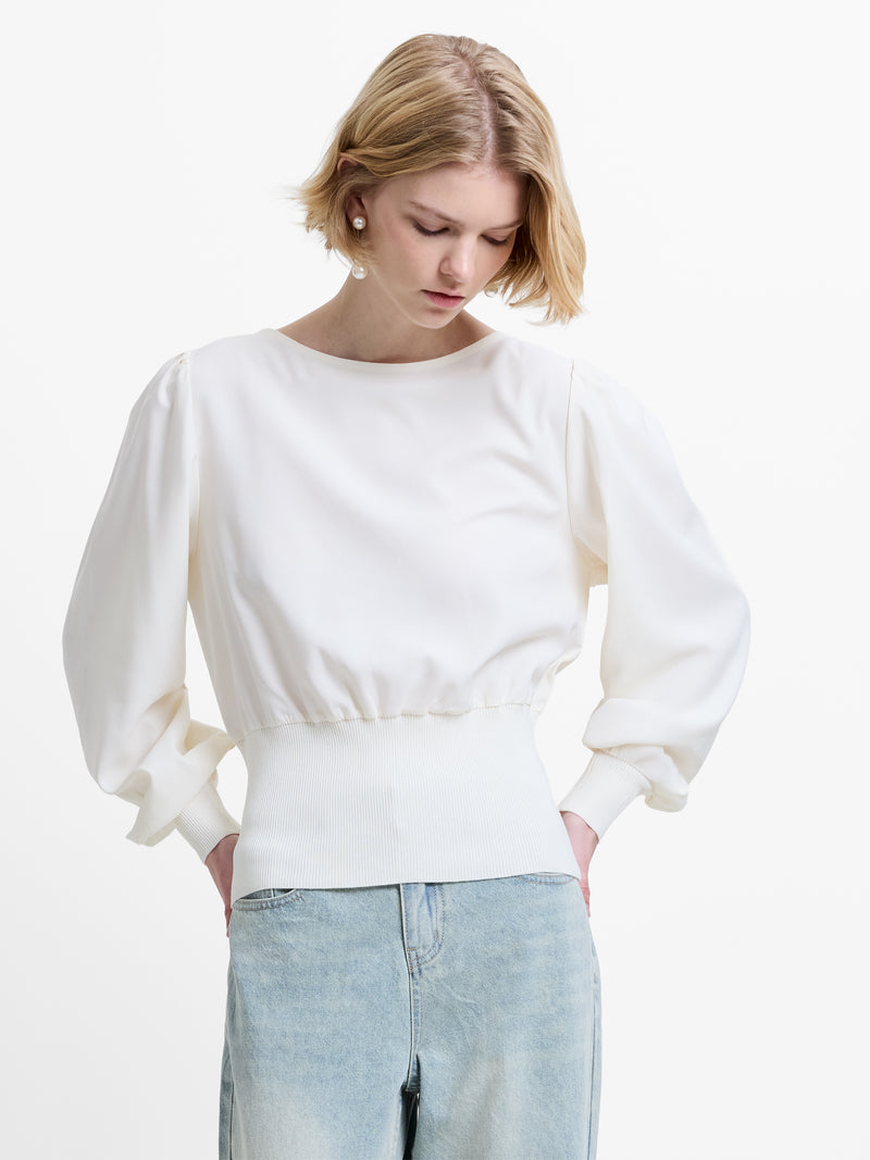 Krista Knit Slash Neck Jumper