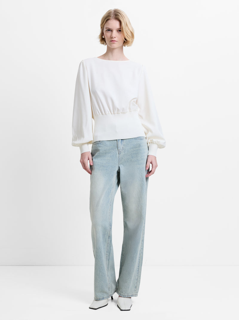 Krista Knit Slash Neck Jumper