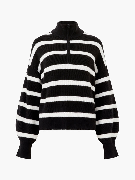 Vhari Recycled Stripe Half Zip Jumper