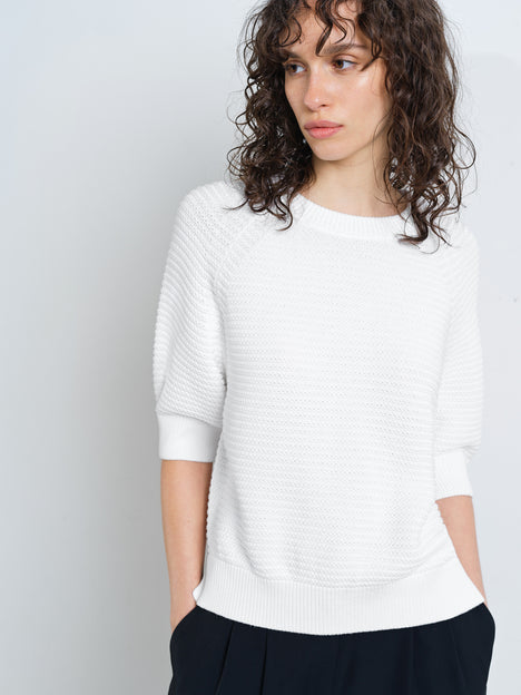 Lily Mozart Short Sleeve Purl Knit Jumper