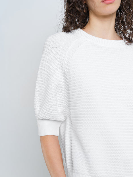 Lily Mozart Short Sleeve Purl Knit Jumper