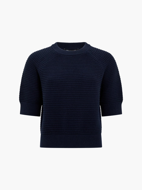 Lily Mozart Short Sleeve Purl Knit Jumper