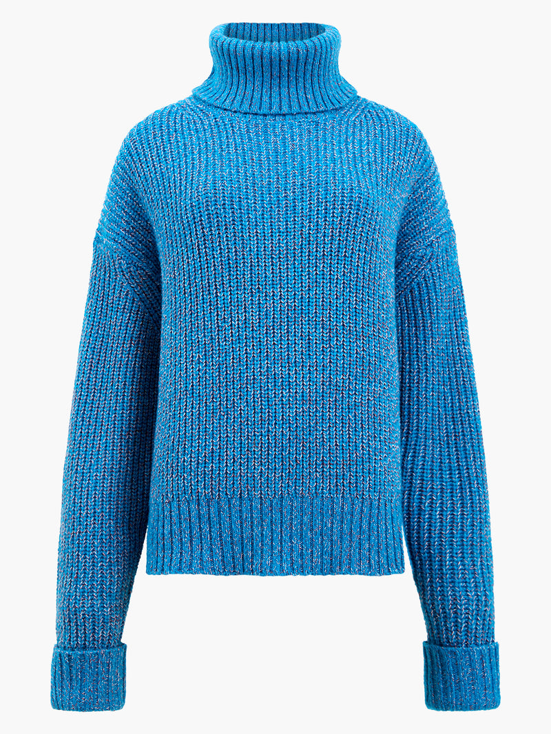 Jayla Knit Jumper Blue Jewel French Connection UK