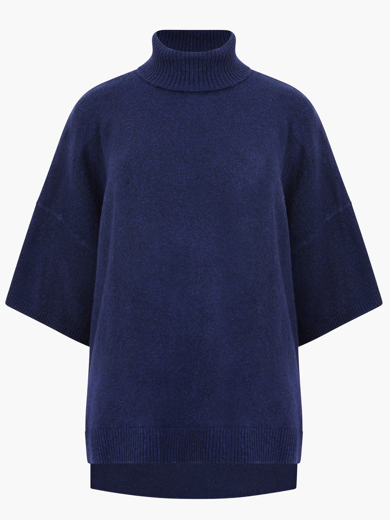 Kezia Recycled Roll Neck Jumper Marine | French Connection UK
