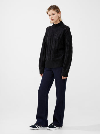 Jolee High Neck Cable Knit Jumper