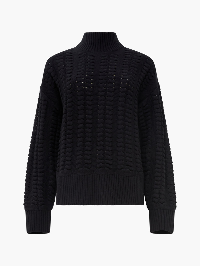 Black discount knit jumper