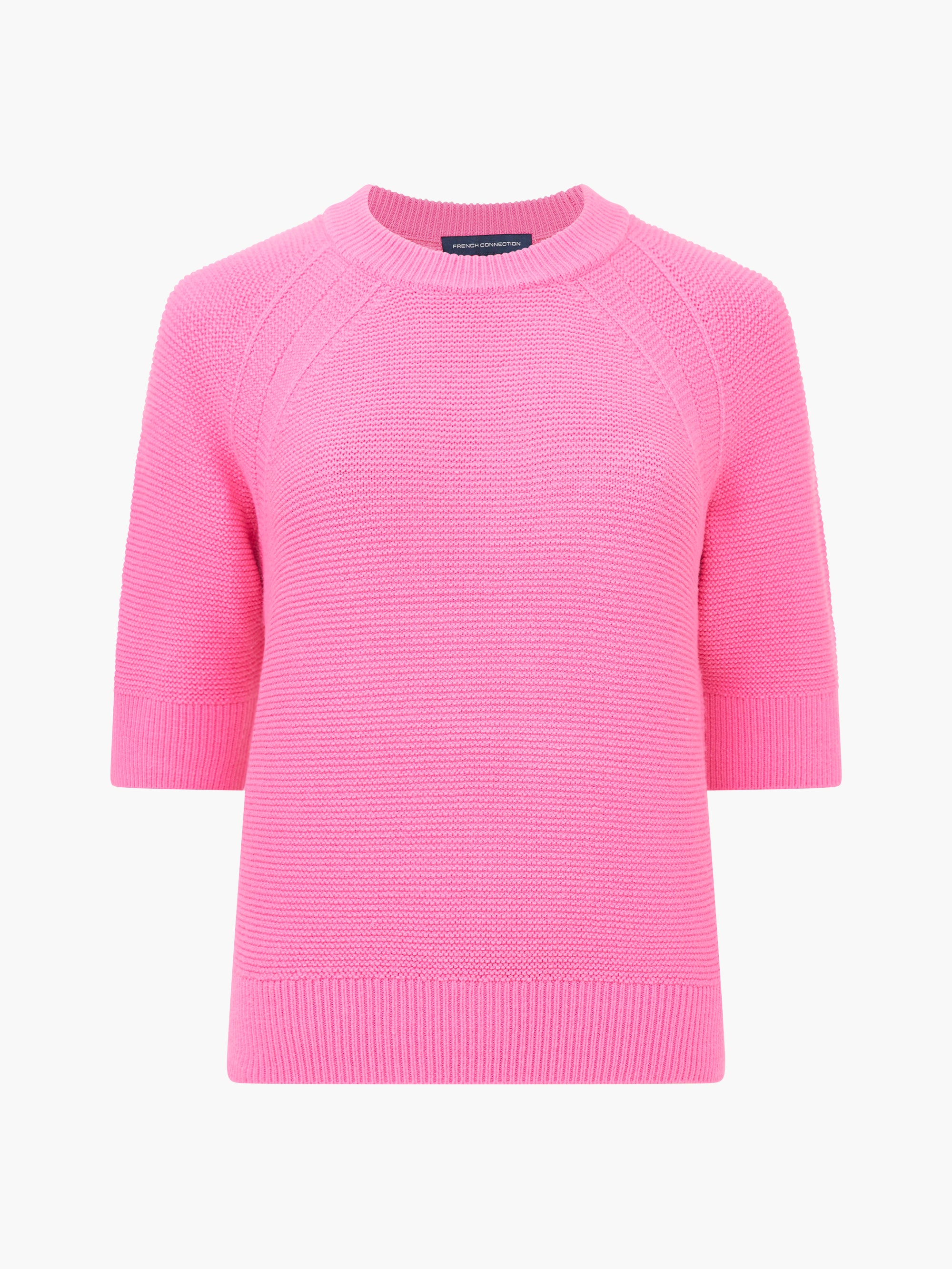Babysoft Short Sleeve Jumper Bright Prosecco Pink | French Connection UK