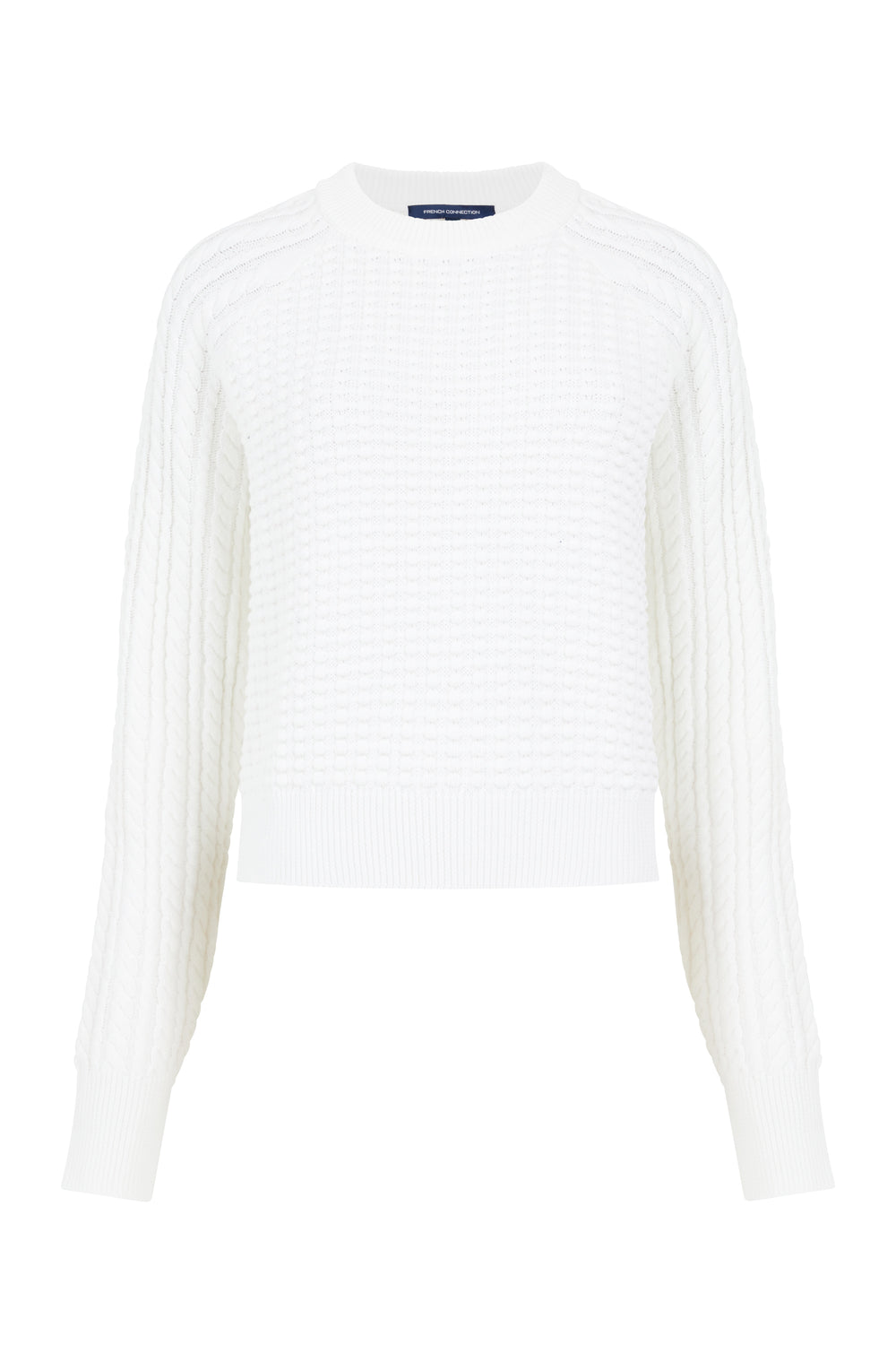 Mozart Popcorn Cable Jumper Winter White | French Connection UK