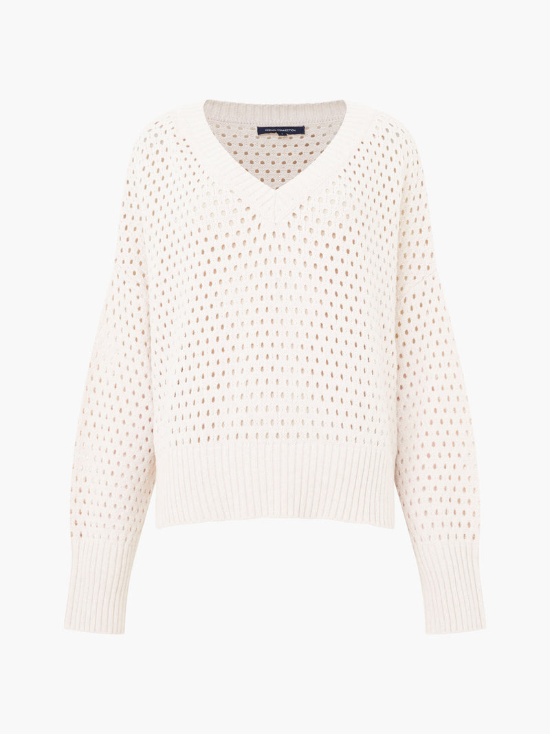 Nini Crochet V-Neck Jumper