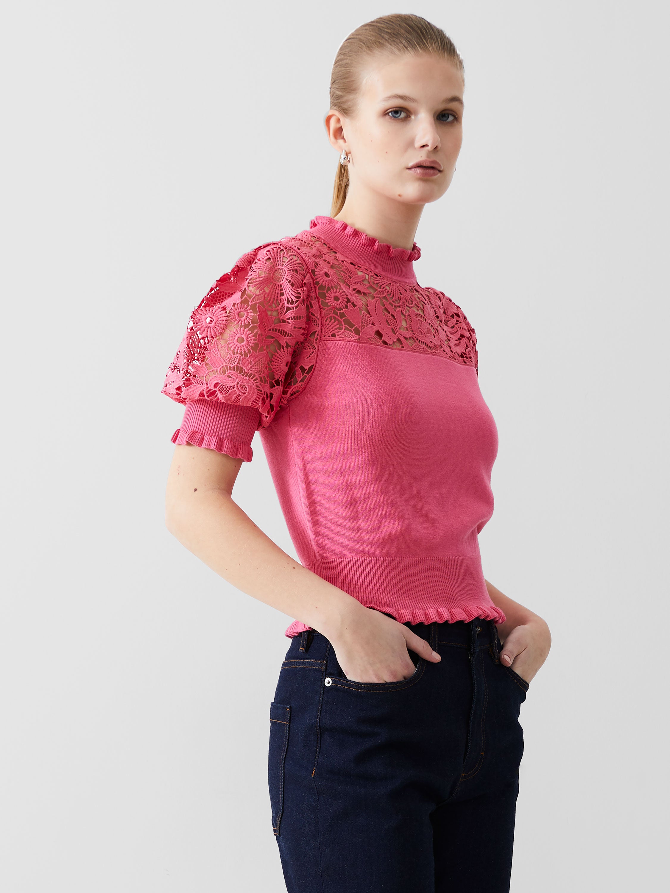 crochet knit top