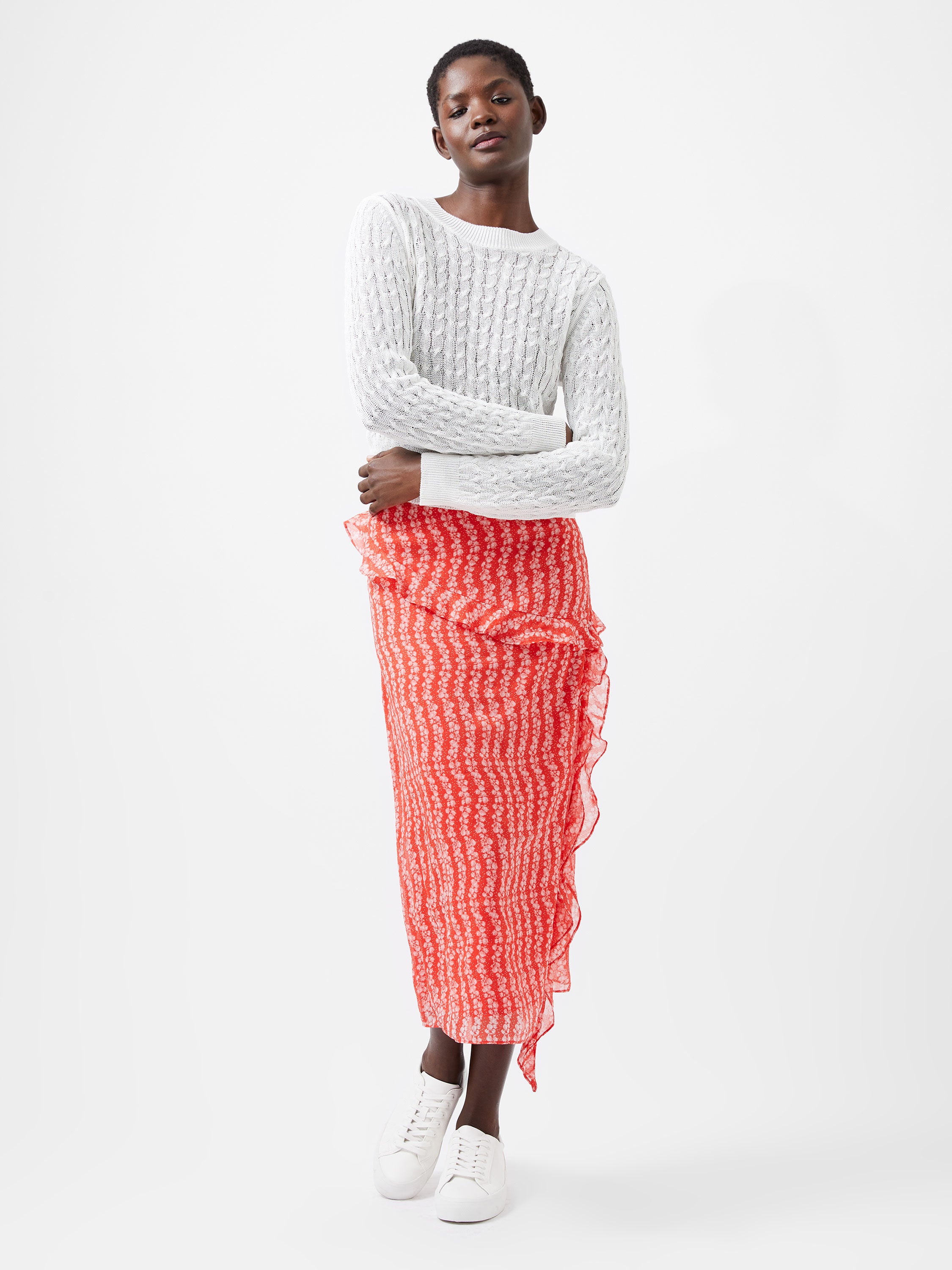 Niko Open Knit Long Sleeve Jumper