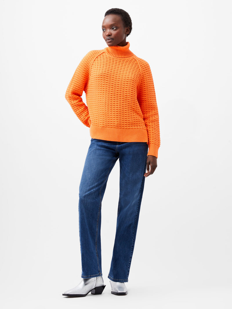 Keya Popcorn Knit Mozart Jumper Coral Rose French Connection UK