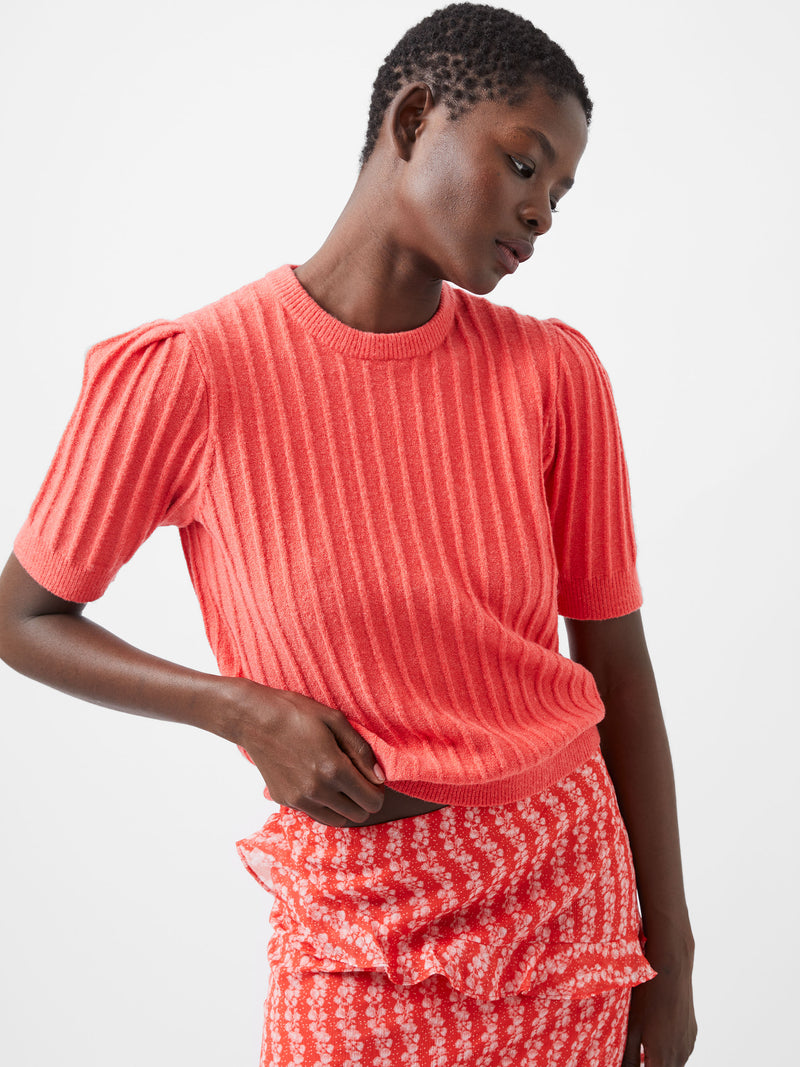 Red short sleeve jumper on sale