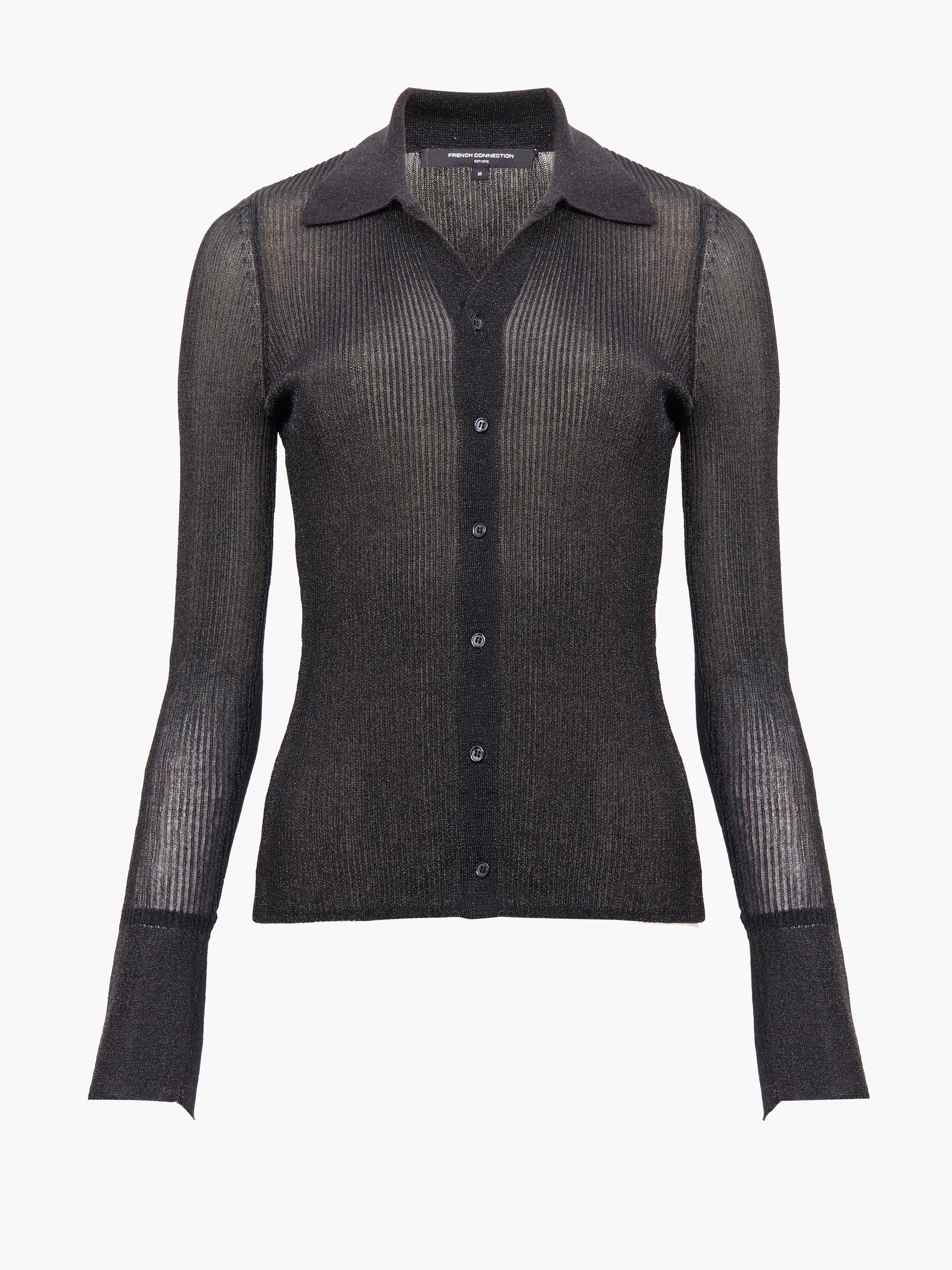 Lurex Mix Collared Top
