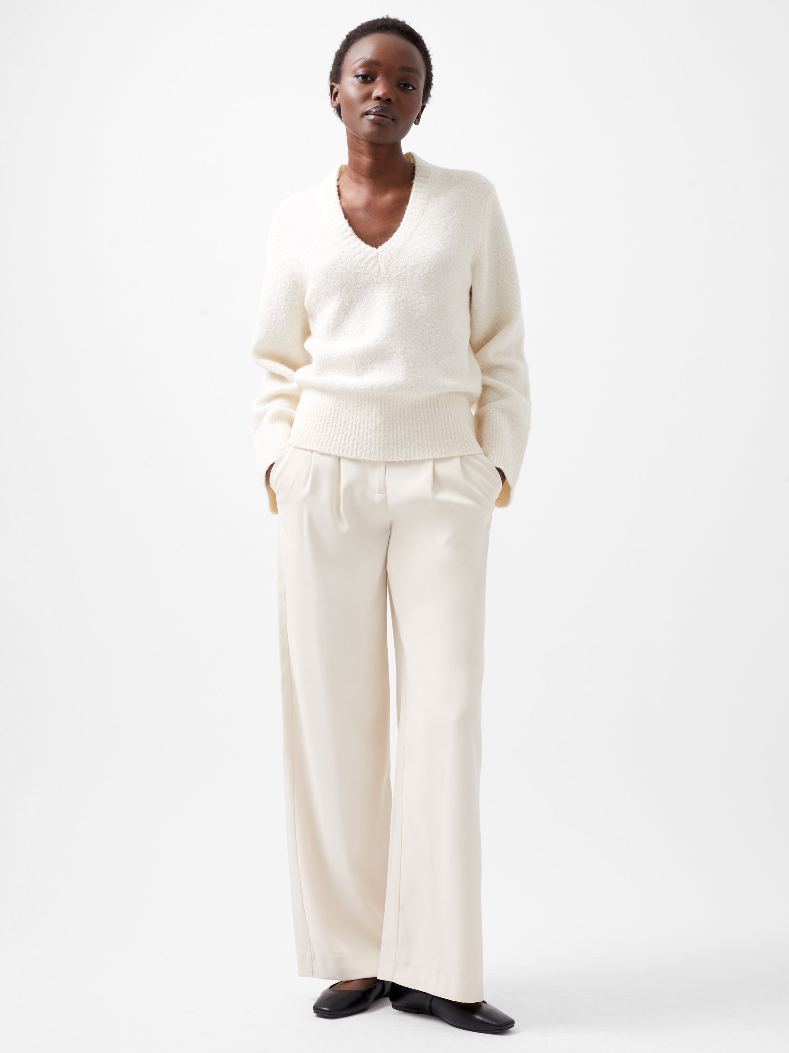 Melissa Boucle V-Neck Jumper