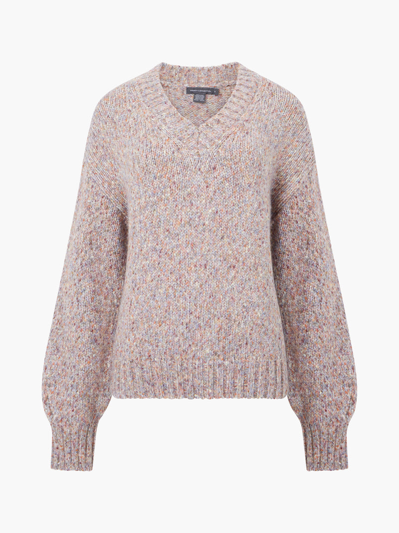 Tweed V-Neck Jumper