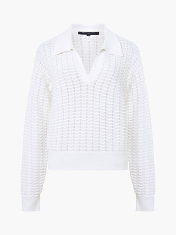 Mozart Knitted Long Sleeve Polo Shirt