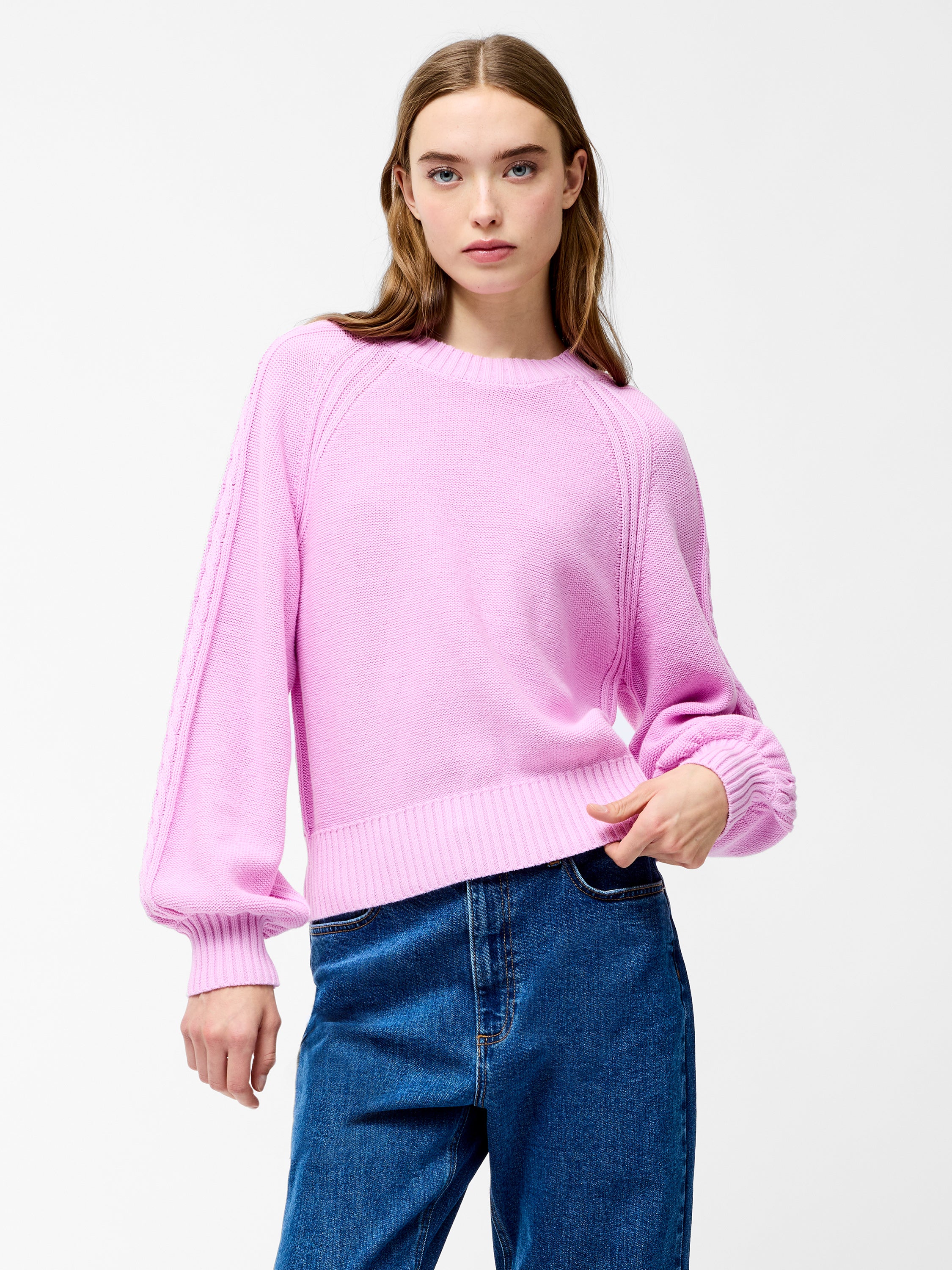 cable balloon sleeve knit | Acka.｜ エーシーケーエー｜公式オ