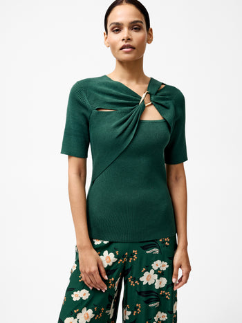 Jayna Ribbed Ring Top