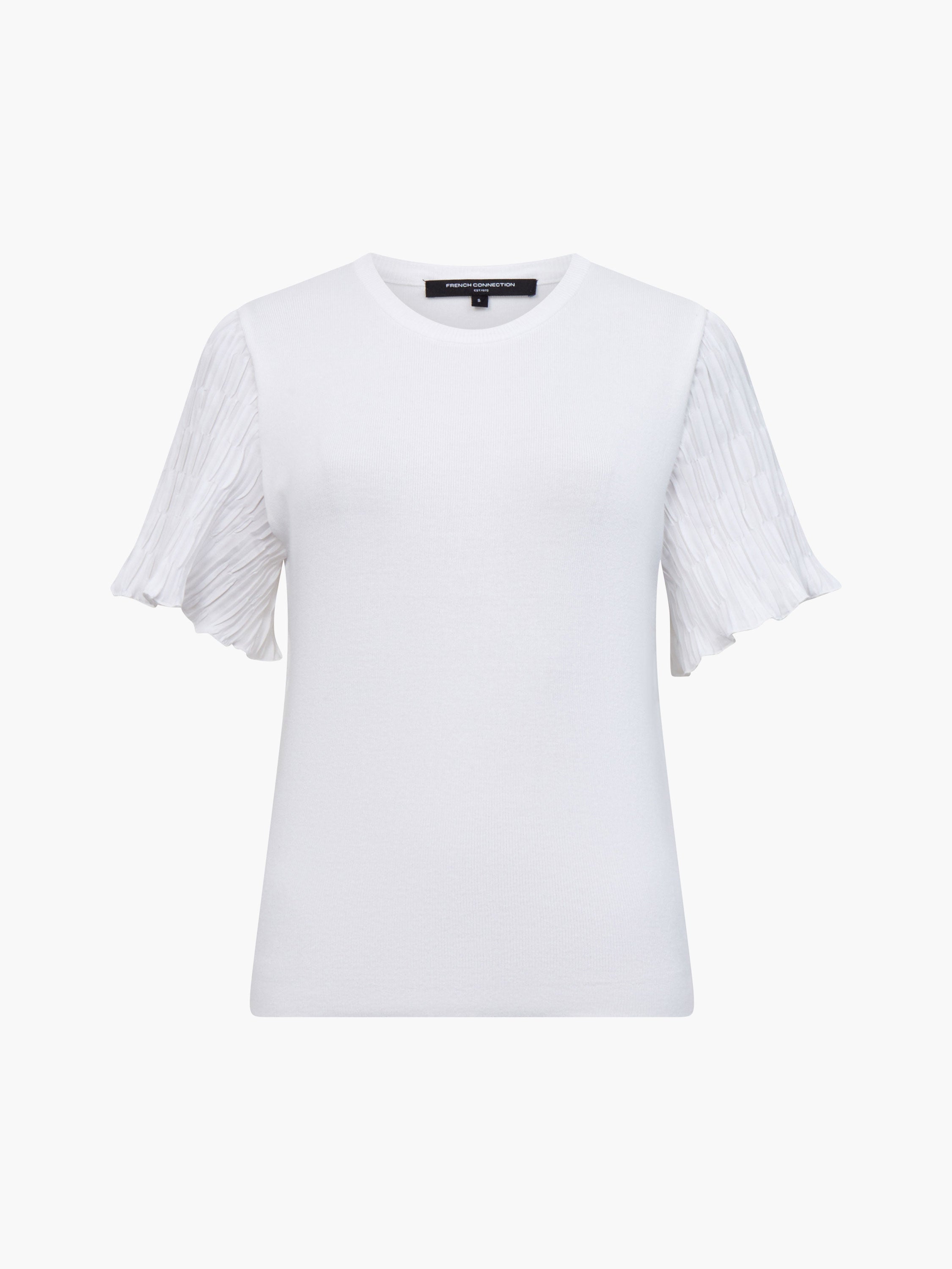 Levy Pleated Short Sleeve Top