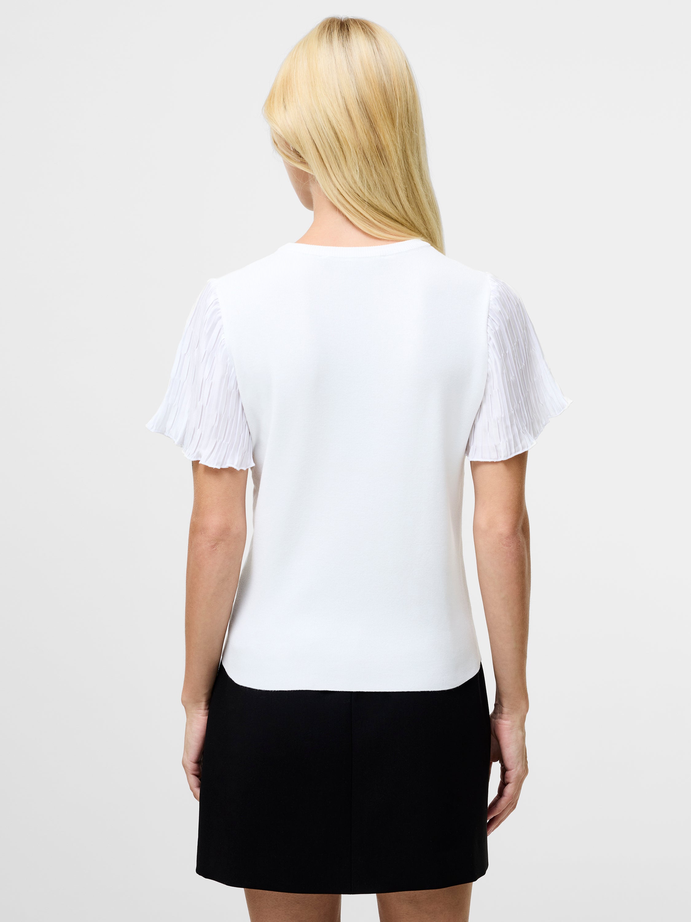 Levy Pleated Short Sleeve Top