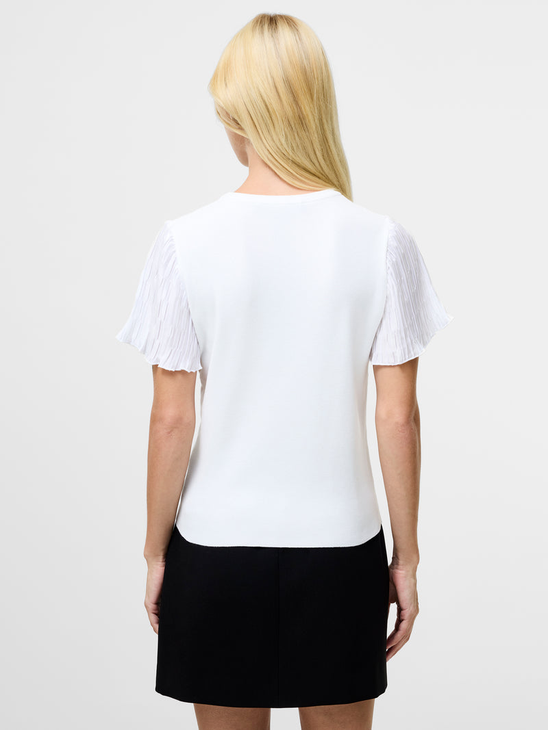 Levy Pleated Short Sleeve Top