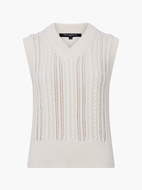 Glinda Cable Knit Vest