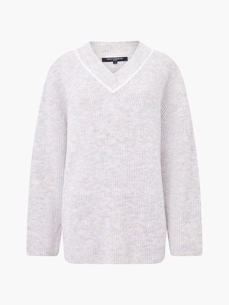 Kezia Recycled Vertical V Neck Jumper