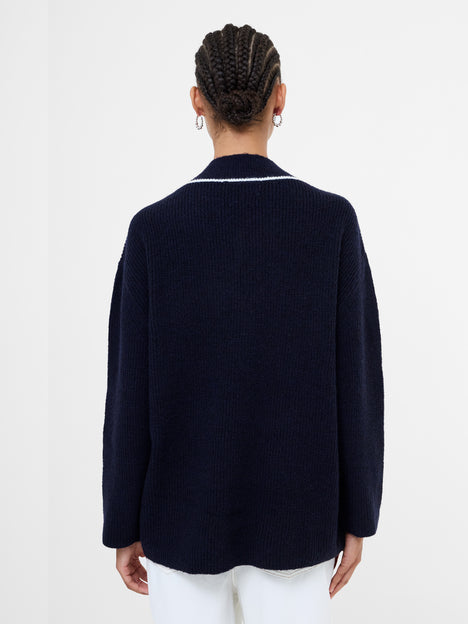 Kezia Recycled Vertical V Neck Jumper