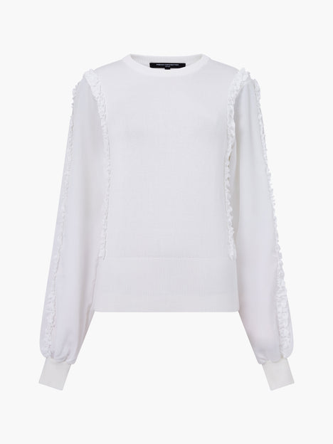 Krista Mix Ruffle Sleeves Jumper