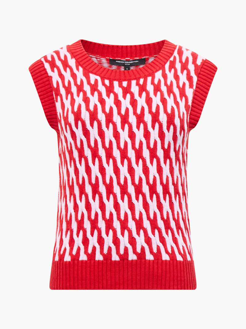Klara Flec Abstract Striped Vest