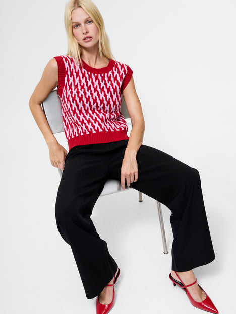 Klara Flec Abstract Striped Vest