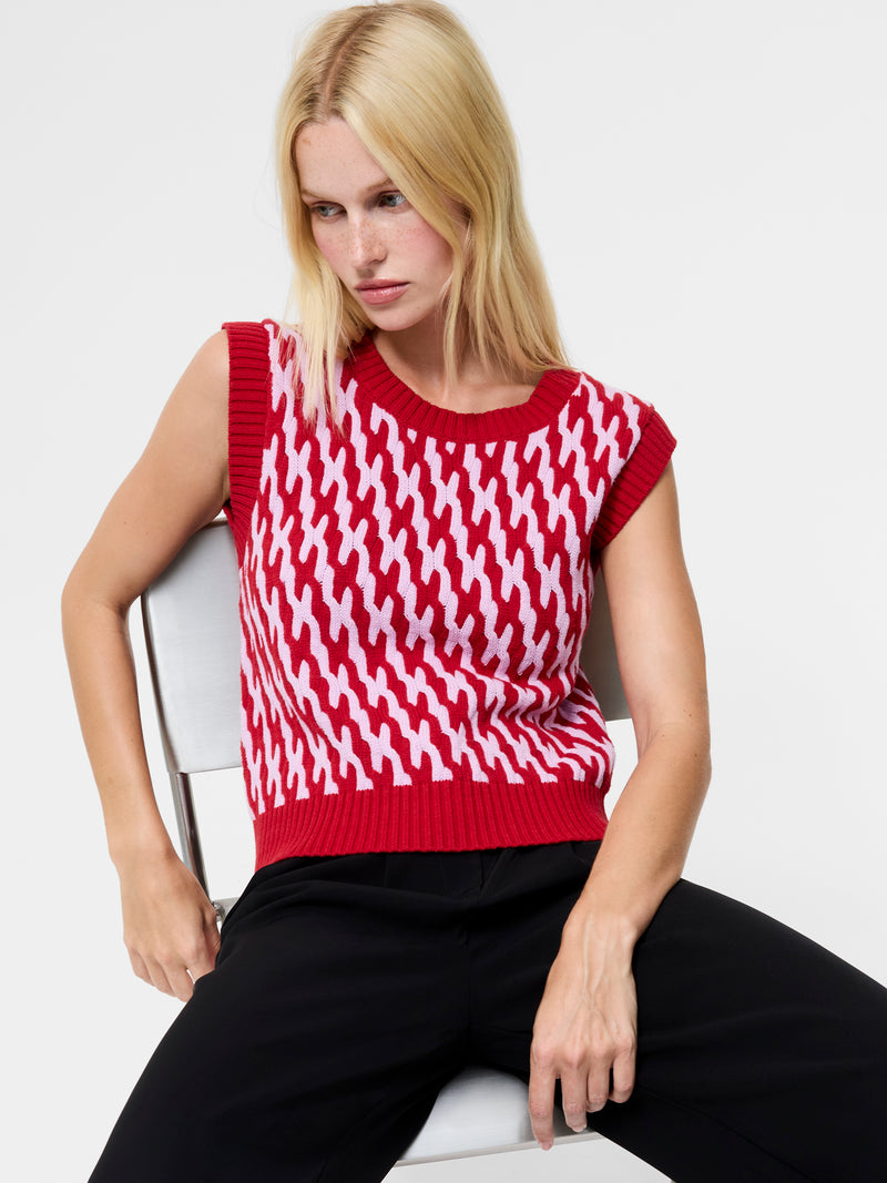 Klara Flec Abstract Striped Vest