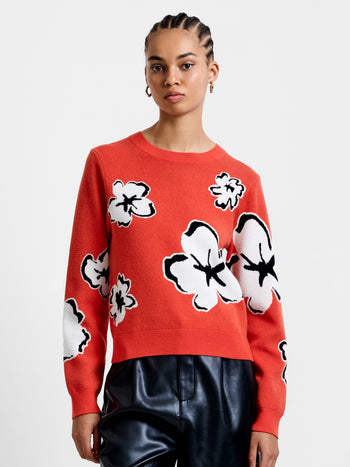 Paislee Floral Jacquard Jumper