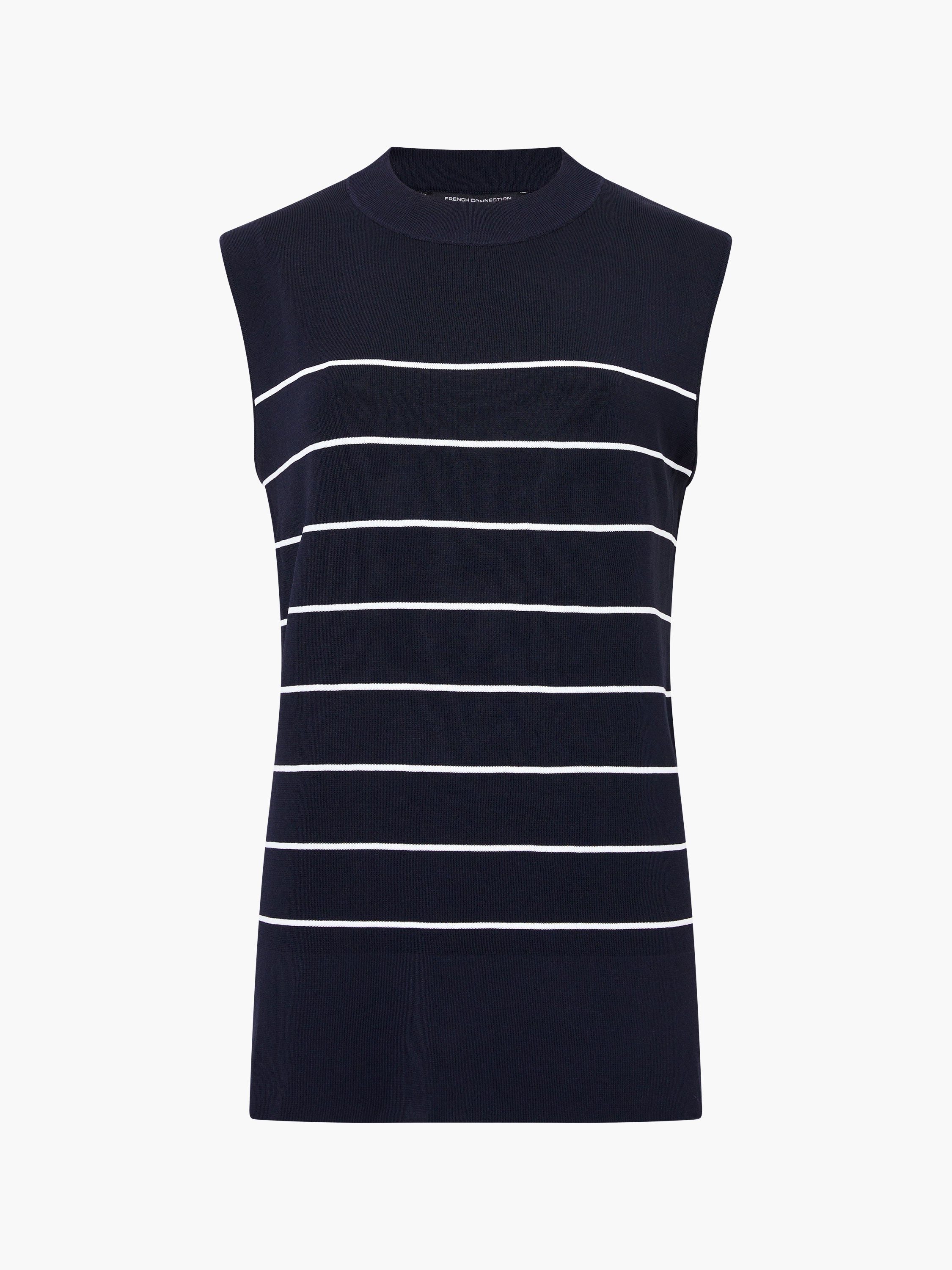 Ottie Striped Vest Navy White French Connection UK