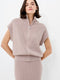 Ava Knit Zip Through Sleeveless Vest