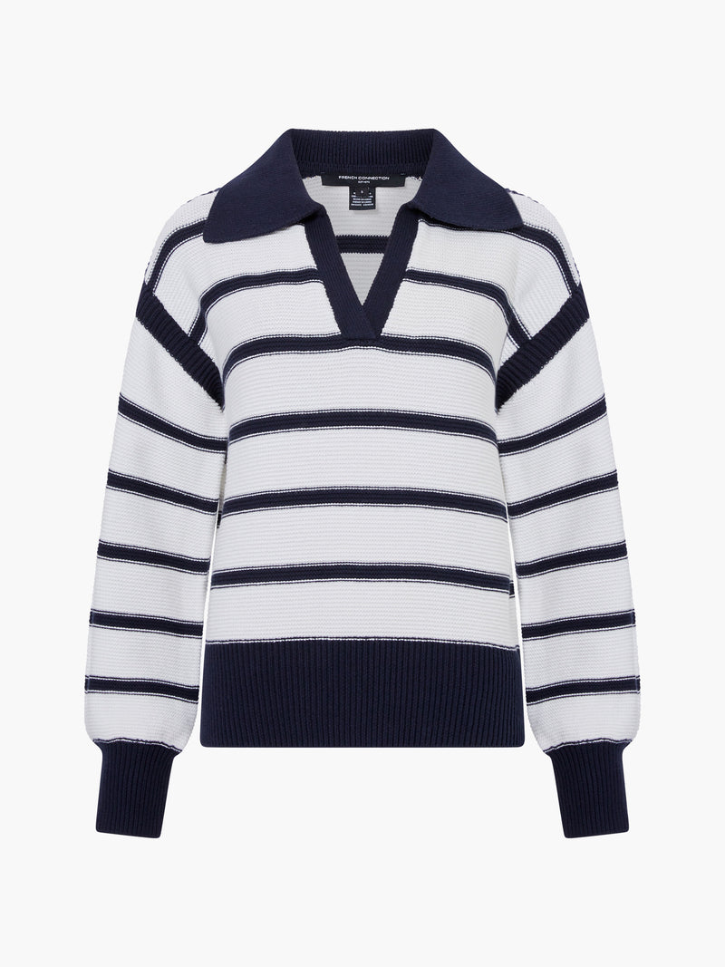 Lily Mozart Striped Polo Jumper