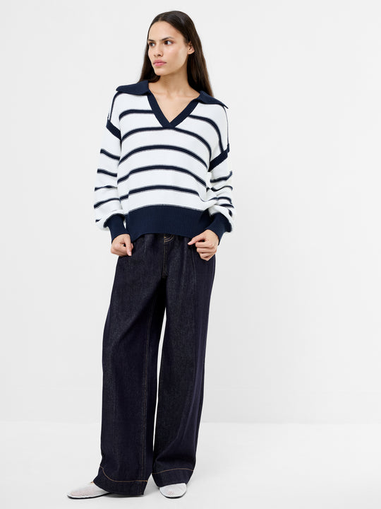 Lily Mozart Striped Polo Jumper