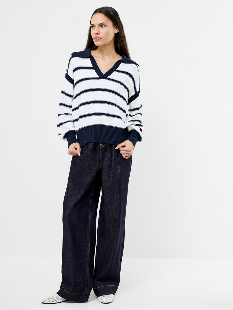 Lily Mozart Striped Polo Jumper