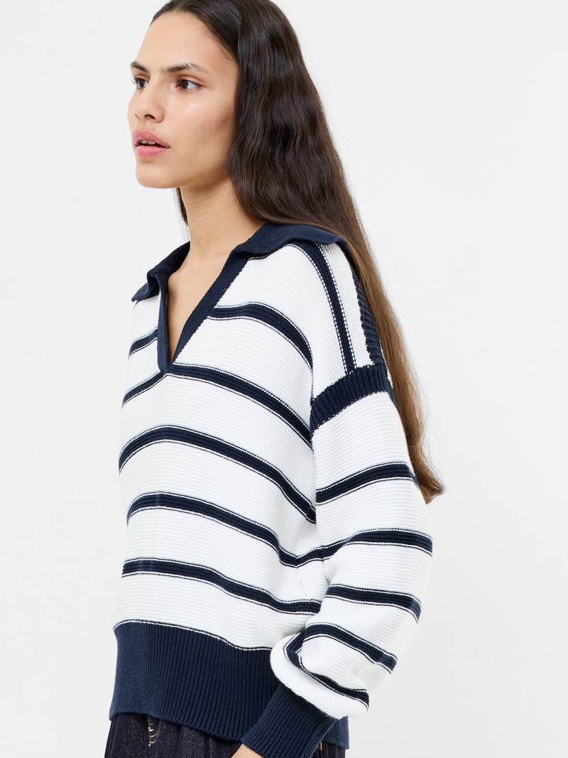 Lily Mozart Striped Polo Jumper