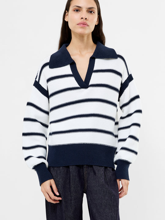 Lily Mozart Striped Polo Jumper
